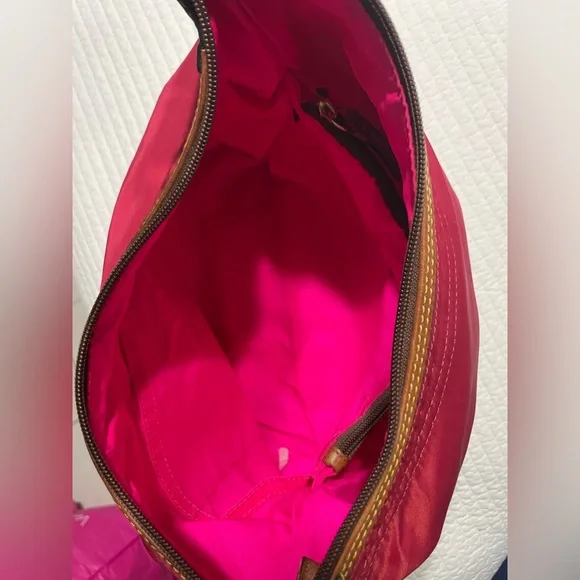 Dooney & Bourke Crimson Shoulder Bag with Brown Strap - Picture 4 of 16